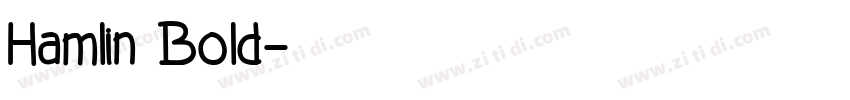 Hamlin Bold字体转换